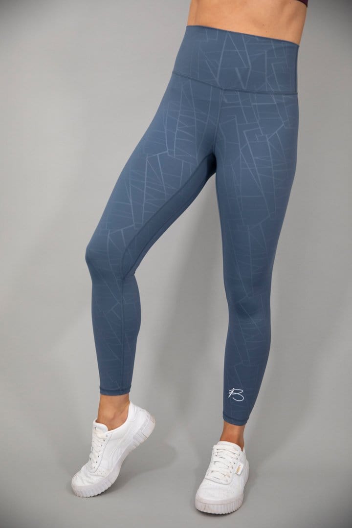 botthms botthms Blue Power Stripe Seamless Leggings Leggings